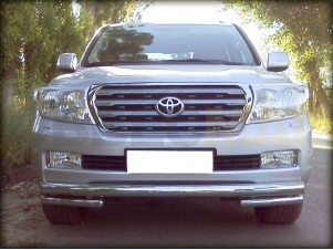 Защита передняя двойная 76-60 мм для Toyota Land Cruiser 200 № LCN 3.1.1