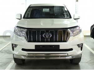 Защита передняя двойная 76-76х43 мм для Toyota Land Cruiser Prado 150 № LCPR17_1.7