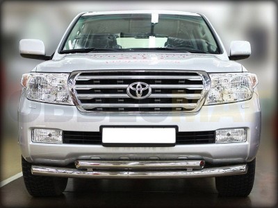 Защита передняя двойная 76-60 мм для Toyota Land Cruiser 100 1998-2007 LC 5.1