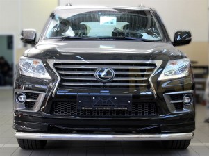 Защита переднего бампера 76 мм для Lexus LX-570 Sport № LX12S_1.2