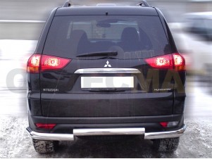 Защита заднего бампера 76 мм для Mitsubishi Pajero Sport № MPS14 3