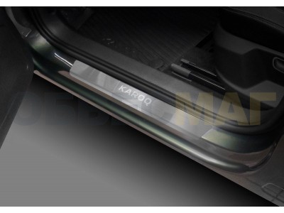 Накладки на пороги Rival, 4 шт для Skoda Karoq 2020-2021