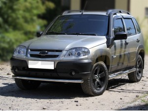 Защита переднего бампера 53 мм для Chevrolet Niva № NSVN 1