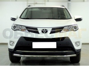 Защита переднего бампера 53 мм с двумя загибами для Toyota RAV-4 № TRN13_1