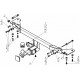 Фаркоп для Geely Atlas Pro 2021-2024, Belgee X70 2024-н.в. съемное крепление шара под американский квадрат
