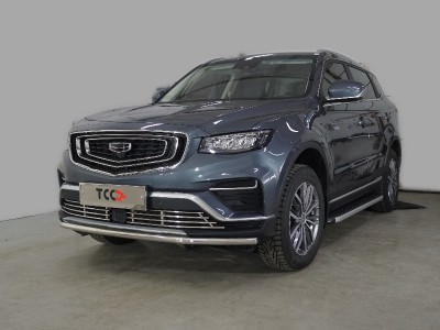 Защита передняя нижняя 42,4 мм ТСС для Geely Atlas PRO 1.5L 4WD 2021 – н.в.