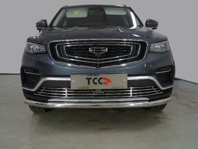 Защита передняя нижняя 60,3 мм ТСС для Geely Atlas PRO 1.5L 4WD 2021 – н.в.