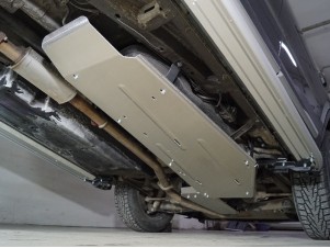 Защита бака и адсорбера (алюминий) 4мм для Geely Atlas PRO 1.5L 4WD 2021 – н.в. ZKTCC00383