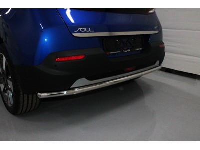 Защита заднего бампера 42 мм ТСС для Kia Soul 2019-2021