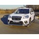 Защита передняя овальная 75х42 мм ТСС для Subaru Forester SK 2018-2021
