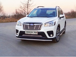 Защита переднего бампера 60 мм для Subaru Forester SK № SUBFOR18-18