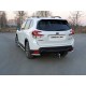 Защита задняя длинные уголки 60 мм ТСС для Subaru Forester SK 2018-2021
