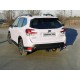 Защита задняя овальные длинные уголки 75х42 мм ТСС для Subaru Forester SK 2018-2021
