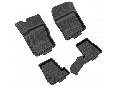 Коврики салона Rezkon резиновые 4 штуки для Ford Focus 3 2011-2021