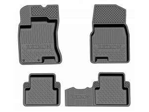 Коврики салона Rezkon резиновые 4 штуки для Nissan Qashqai № 1025020100