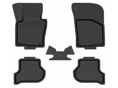 Коврики салона Rezkon резиновые 4 штуки для Skoda Octavia A5 2008-2013