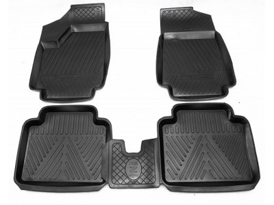 Коврики салона Rezkon Premium резиновые 4 штуки для Нива ВАЗ 2131/4x4 Urban 1993-2021