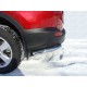 Защита заднего бампера уголки 60 мм ТСС для Toyota RAV4 2013-2015