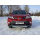 Защита переднего бампера овальная 75х42 мм ТСС для Toyota RAV4 2013-2015