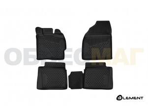 Коврики 3D в салон Element полиуретан 4 штуки на правый руль на Toyota Prius № ELEMENT3D48134210