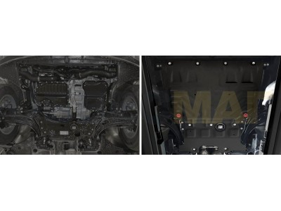 Защита картера + КПП, сталь 2 мм для Volkswagen Teramont 2018-2021