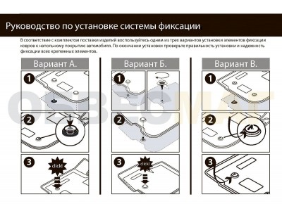 Коврики в салон Rival полиуретан, с крепежом, с перемычкой, 5 шт для Renault Arkana 2019