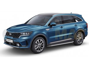 Пороги алюминиевые Rival Premium для Kia Sorento № A180ALP.2806.1