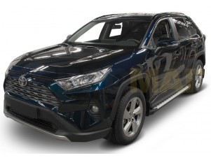 Пороги алюминиевые Rival BMW-Style для Toyota RAV4 № D180AL.5710.1