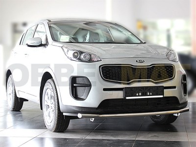 Защита переднего бампера 53 мм для Kia Sportage 2016-2018