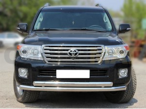 Защита передняя двойная 76-76х43 мм для Toyota Land Cruiser 200 № LCN2012_4.3