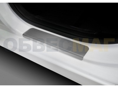 Накладки на пороги Rival с надписью, 4 шт для Kia Cerato 4 2018-2019