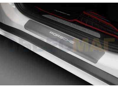 Накладки на пороги Rival с надписью, 4 шт для Porsche Cayenne 2017-2019