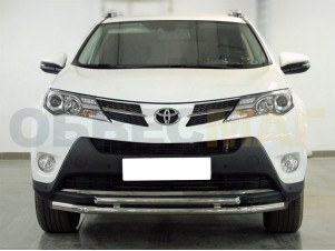 Защита передняя двойная 53-43 мм с двумя загибами для Toyota RAV-4 № TRN13_1.3