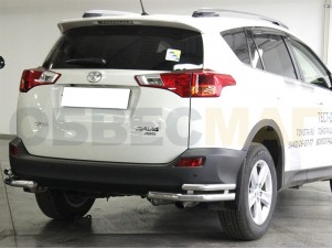 Защита задняя уголки двойные 53-43 мм для Toyota RAV-4 № TRN13_3.5