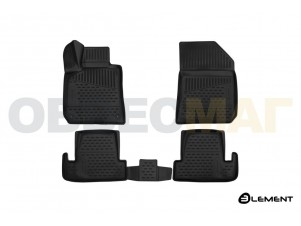 Коврики 3D в салон Element полиуретан 4 штуки на Peugeot 308 № ELEMENT3D3828210k