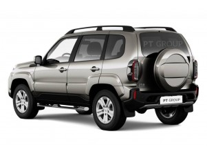 Защита порогов с накладками d=76 мм (НПС) для Lada Niva Travel 2021-н.в., Lada Niva 2020-2021, Chevrolet Niva 2009-2020 №LNT-21-220324.00