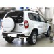 Защита заднего бампера "уголки" d-60 Технотек для Chevrolet Niva 2009 – н.в.