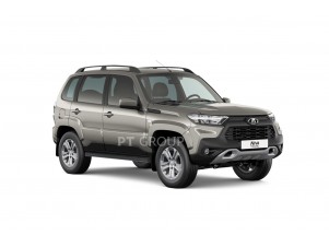 Защита порогов вогнутая d=63 мм (ППК) ШАГРЕНЬ для Chevrolet Niva 2008-2020, Lada Niva 2020-2021, Lada Niva Travel 2021-н.в. №LNV-09-330307.22