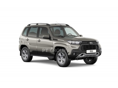 Защита порогов вогнутая d=63 мм (ППК) ШАГРЕНЬ для Chevrolet Niva 2008-2020, Lada Niva 2020-2021, Lada Niva Travel 2021-н.в.
