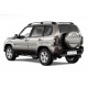 Защита порогов с накладками d=63 мм ШАГРЕНЬ (ППК) для Lada Niva Travel 2021-н.в., Lada Niva 2020-2021, Chevrolet Niva 2009-2020