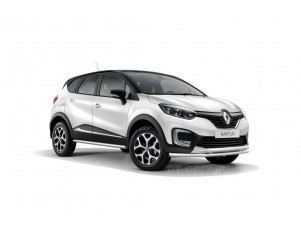 Защита порогов прямая d=63 мм (НПС) для Renault Kaptur 2016-2022 №RKA220301