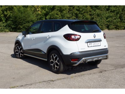 Защита порогов прямая d=63 мм (НПС) для Renault Kaptur 2016-2022