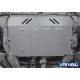 Защита картера + КПП + комплект крепежа, RIVAL, Алюминий для Jac J7 2021-н.в., V - 1.5