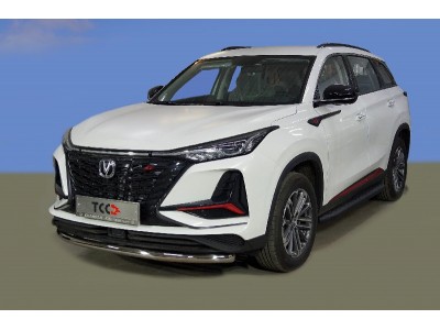 Защита передняя нижняя 60,3 мм ТСС для Changan CS75 plus II 2022 – н.в.