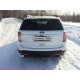 Защита задняя двойные уголки 76-42 мм ТСС для Ford Explorer 2011-2015