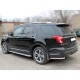 Защита заднего бампера"уголки" одинарные d-60 Технотек для Ford Explorer 2017 – н.в. 