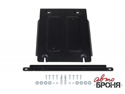 Защита КПП + комплект крепежа, АвтоБРОНЯ, Сталь для Sollers Atlant 2022-, V - 1.9D, 2.7D