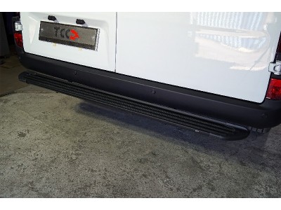Задняя подножка алюминиевая ''Slim line Black'' 1720 мм ТСС для Sollers Atlant 2023 – н.в.