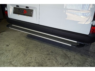 Задняя подножка алюминиевая ''Slim line Silver'' 1720 мм ТСС для Sollers Atlant 2023 – н.в.