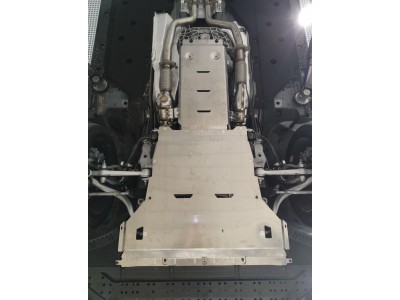 Защита картера, КПП (алюминий 4 мм) для Hongqi H9 2020-н.в. (2 части)